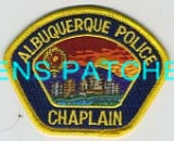 NEW MEXICO,ALBUQUERQUE POLICE CHAPLAIN HAT PATCH 1